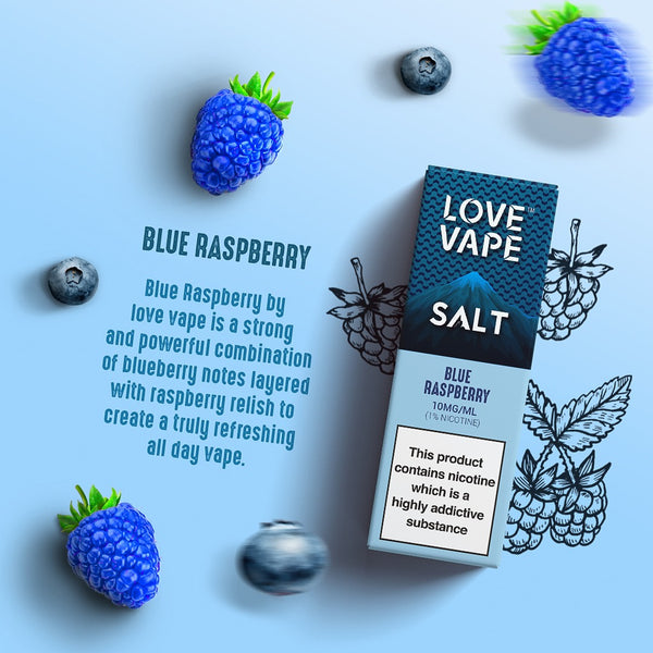 Love Vape Blue Raspberry Nicotine Salt