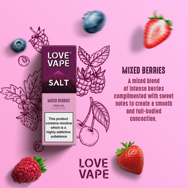Love Vape Mixed Berries Nicotine Salt